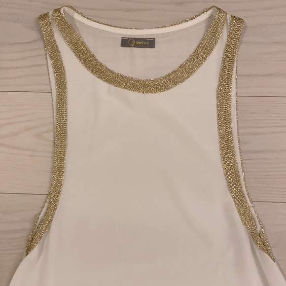 Owtwo  sleeveless hi-lo top - Picture 2 of 2